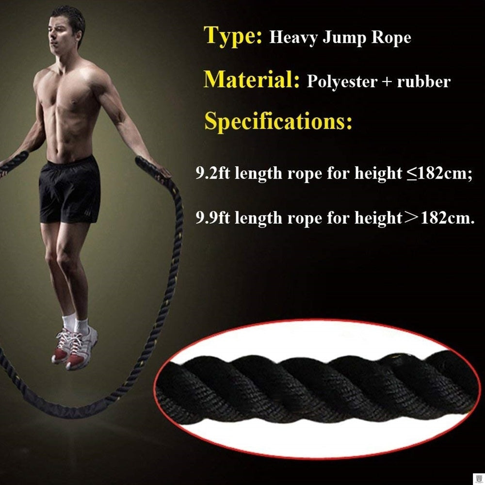 25mm Fitness Heavy Jump Rope Crossfit Weighted Battle