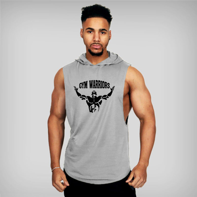 Waistcoat Vest Hipster Sportsman Summer Hooded Gym